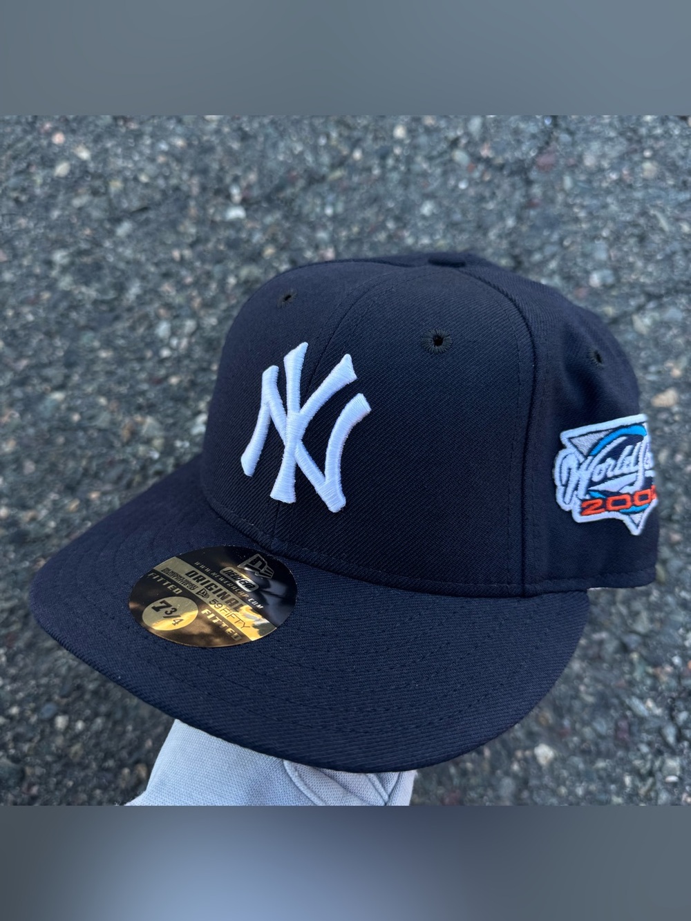 Vintage New York Yankees Fitted Hat Cap Size 7 World Series 2000 59fifty Patch